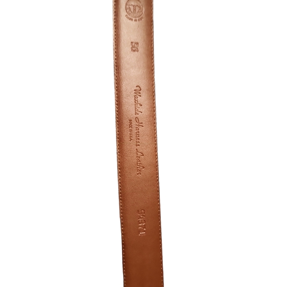 Torino Waxhide Harness brown leather with a woven inlay  size 36 - Picture 5 of 6